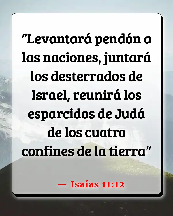Versículos De La Biblia Bandera (Isaías 11:12)