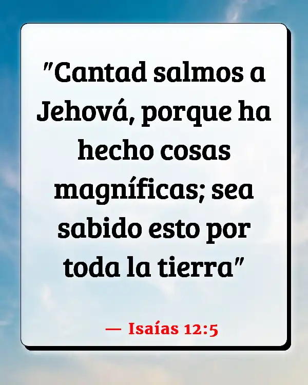 Versículos De La Biblia   	Ángeles cantando  (Isaías 12:5)
