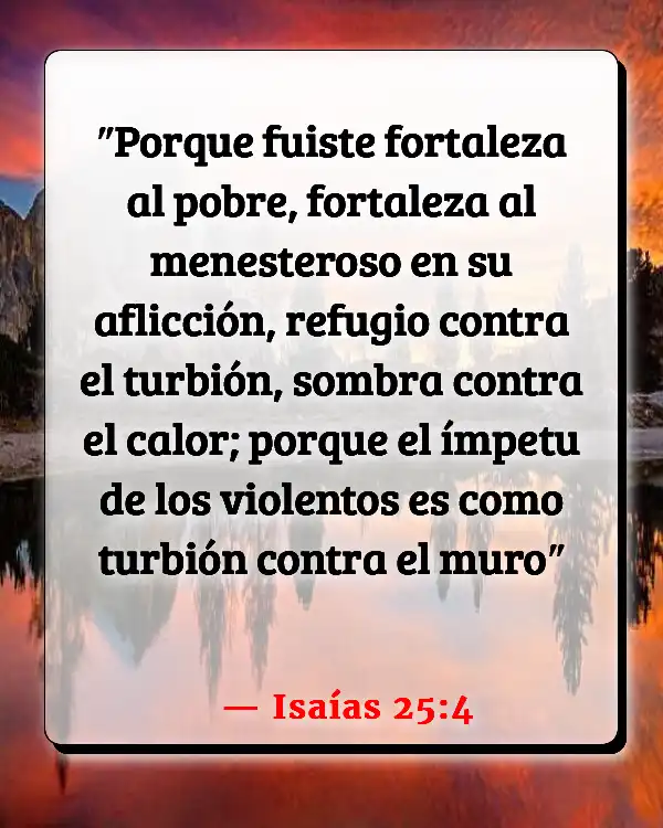 Versículos De La Biblia   	La gente se aprovecha de ti  (Isaías 25:4)