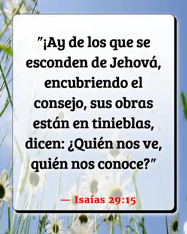 Versículos De La Biblia   	Asuntos  (Isaías 29:15)