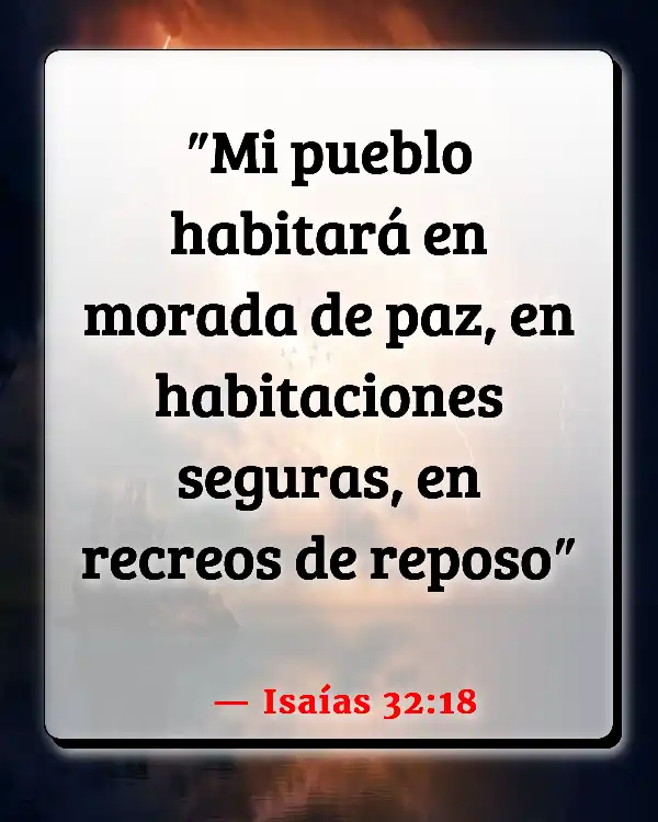 Versículos De La Biblia Ser propietario de una casa (Isaías 32:18)