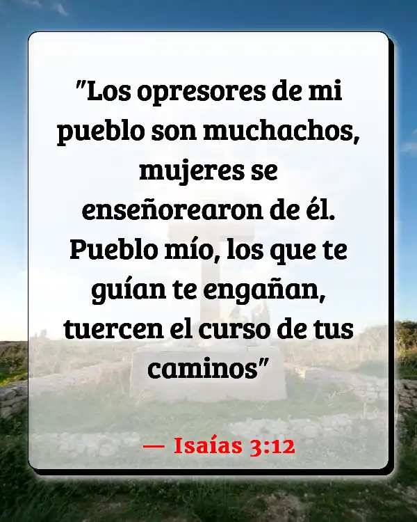 Versículos De La Biblia Camino (Isaías 3:12)