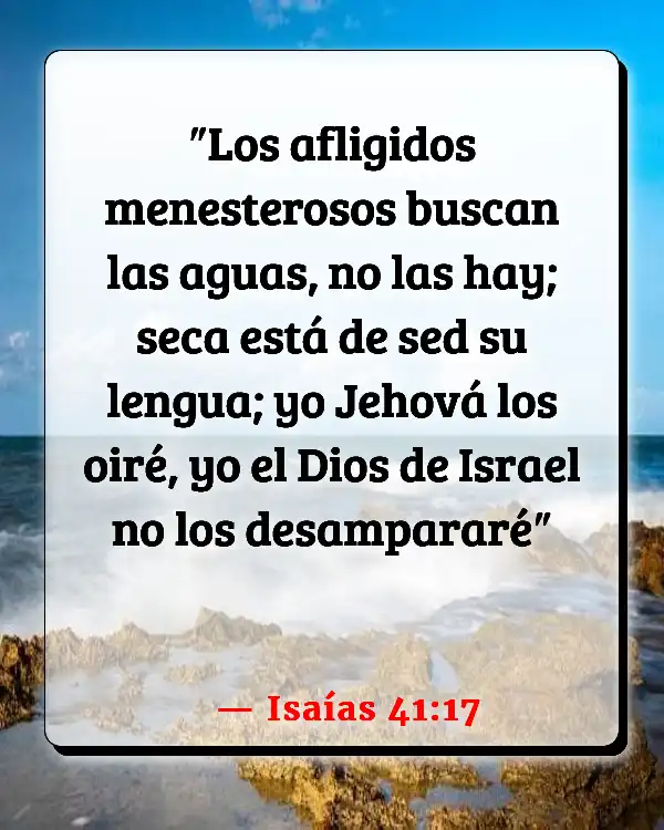 Versículos De La Biblia   	La gente se aprovecha de ti  (Isaías 41:17)