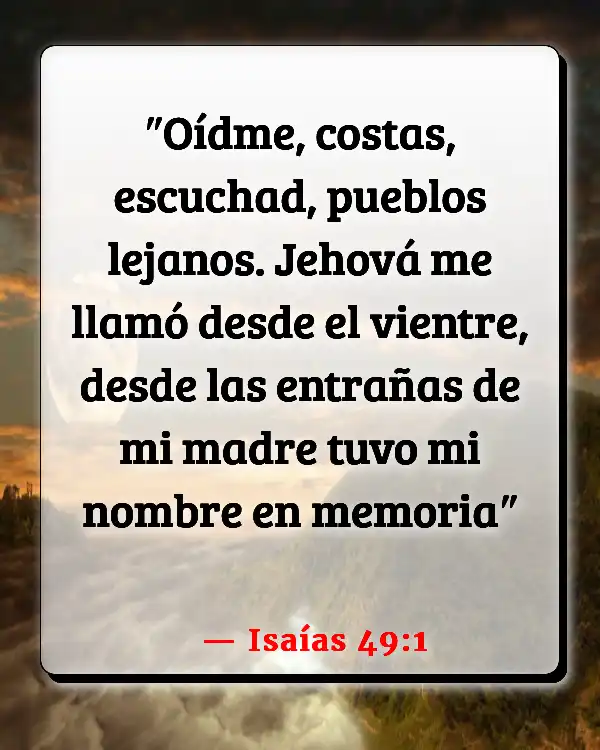 Versículos De La Biblia Aborto (Isaías 49:1)