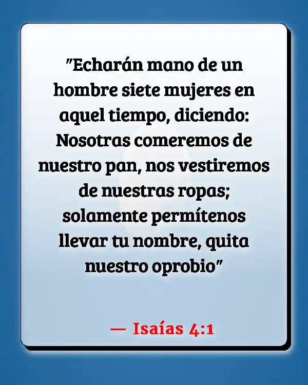 Versículos De La Biblia Poligamia (Isaías 4:1)