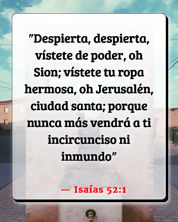 Versículos De La Biblia Despierto (Isaías 52:1)