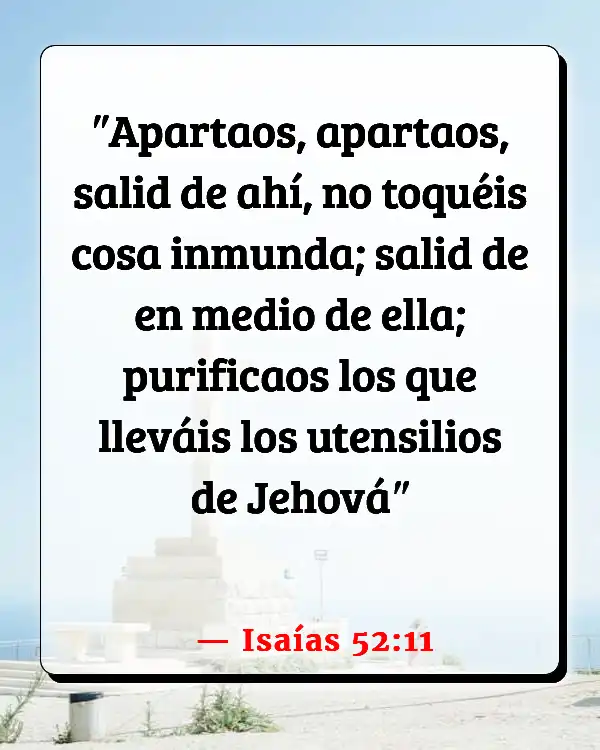 Versículos De La Biblia Limpieza cristiana (Isaías 52:11)