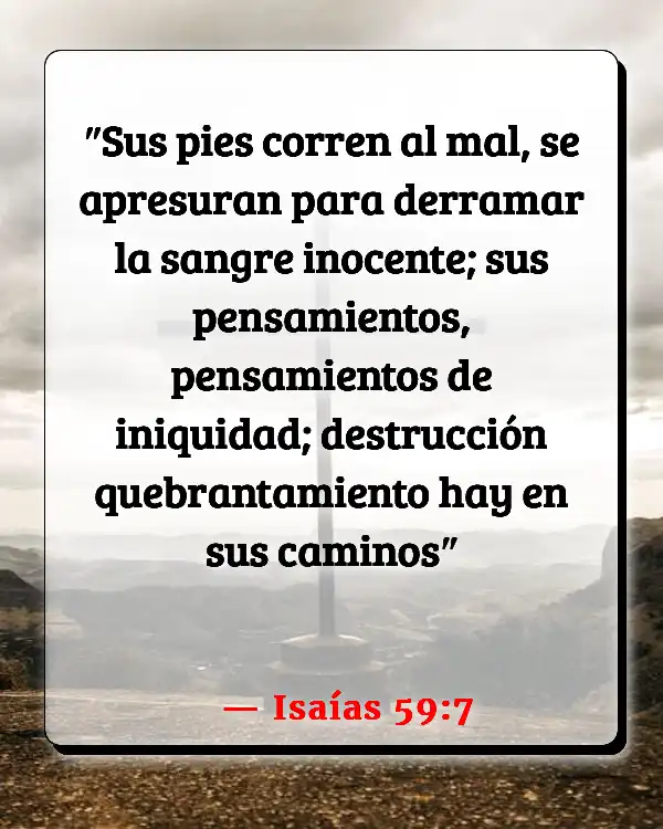 Versículos De La Biblia   	Pies Hermosos  (Isaías 59:7)