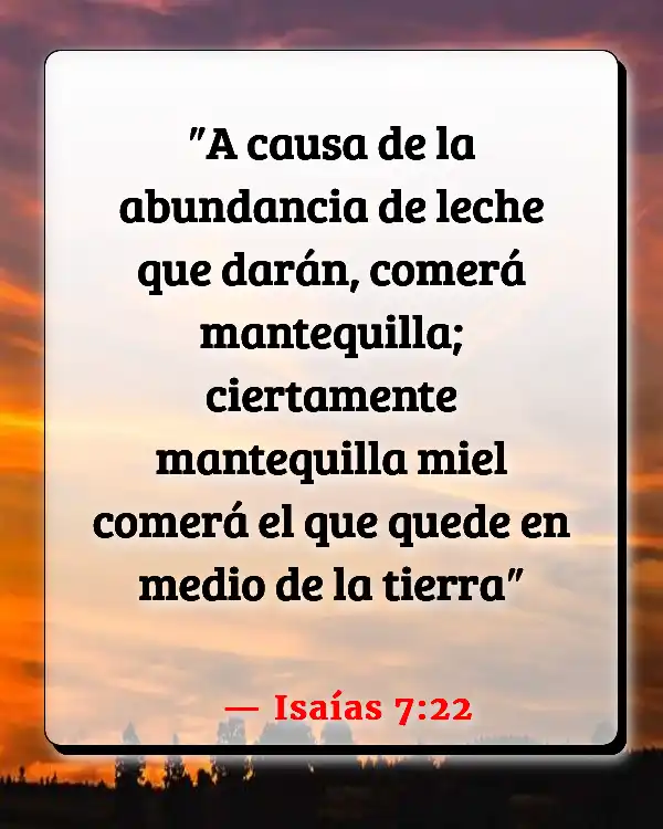Versículos De La Biblia   	Manteca  (Isaías 7:22)
