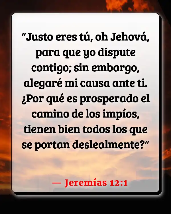 Versículos De La Biblia   	Mala suerte  (Jeremías 12:1)
