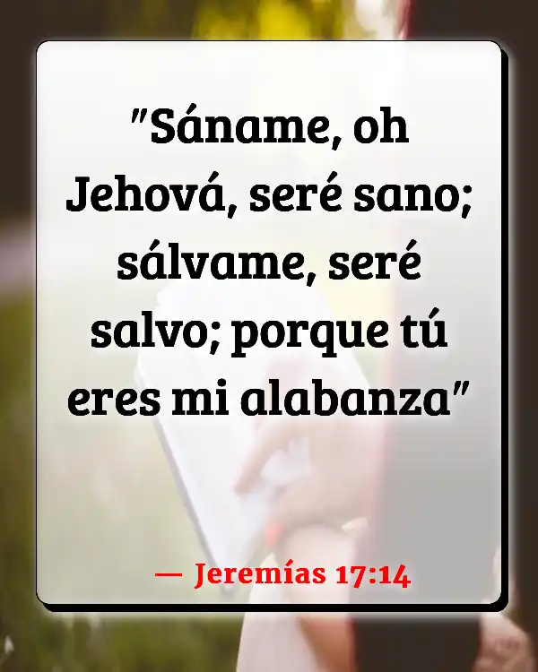 Versículos De La Biblia Niños enfermos (Jeremías 17:14)