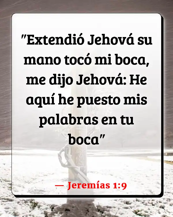 Versículos De La Biblia Tocar (Jeremías 1:9)