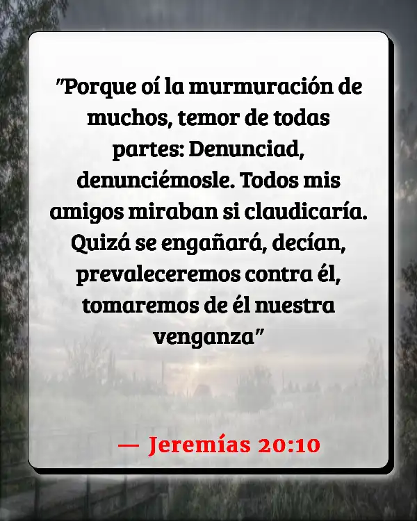 Versículos De La Biblia Traición (Jeremías 20:10)