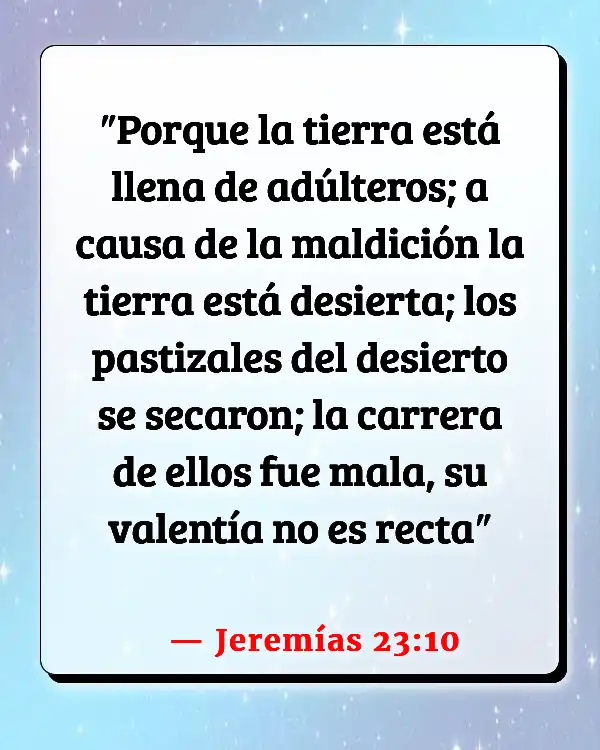 Versículos De La Biblia   	Malas palabras  (Jeremías 23:10)