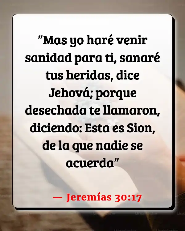 Versículos De La Biblia Superar el rechazo (Jeremías 30:17)