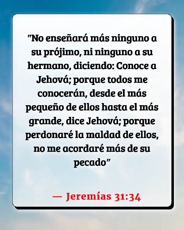 Versículos De La Biblia   	Condenación  (Jeremías 31:34)