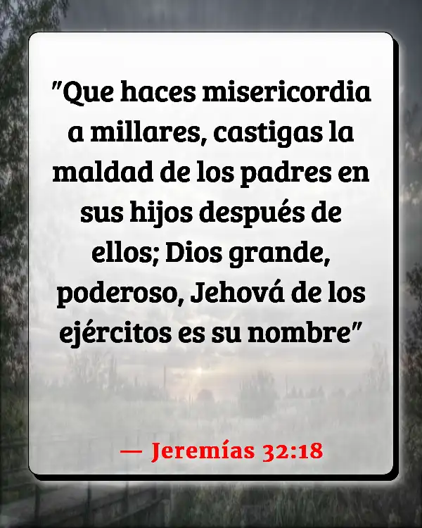 Versículos De La Biblia Presionados y sacudidos juntos (Jeremías 32:18)