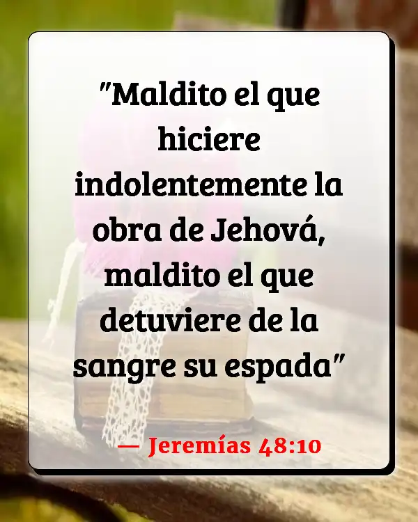 Versículos De La Biblia Oficiales de policía (Jeremías 48:10)