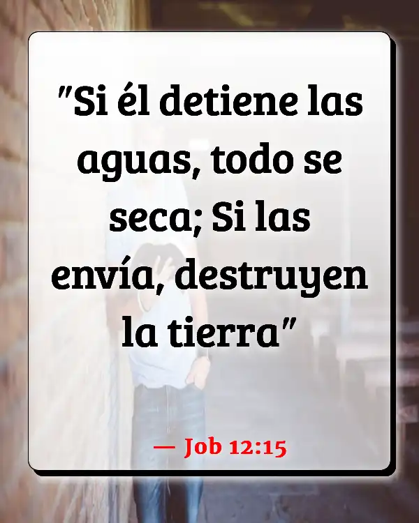 Versículos De La Biblia   	Sequía  (Job 12:15)
