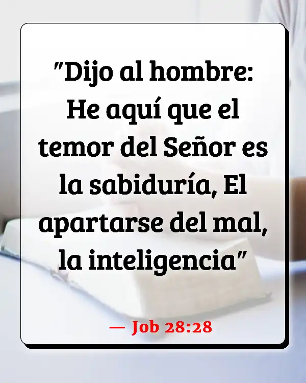 Versículos De La Biblia   	Palabra de conocimiento  (Job 28:28)
