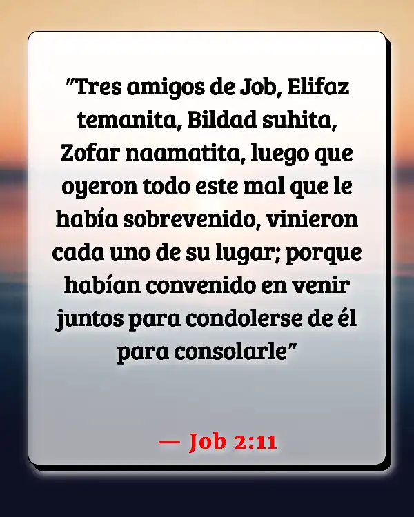Versículos De La Biblia Amistad (Job 2:11)