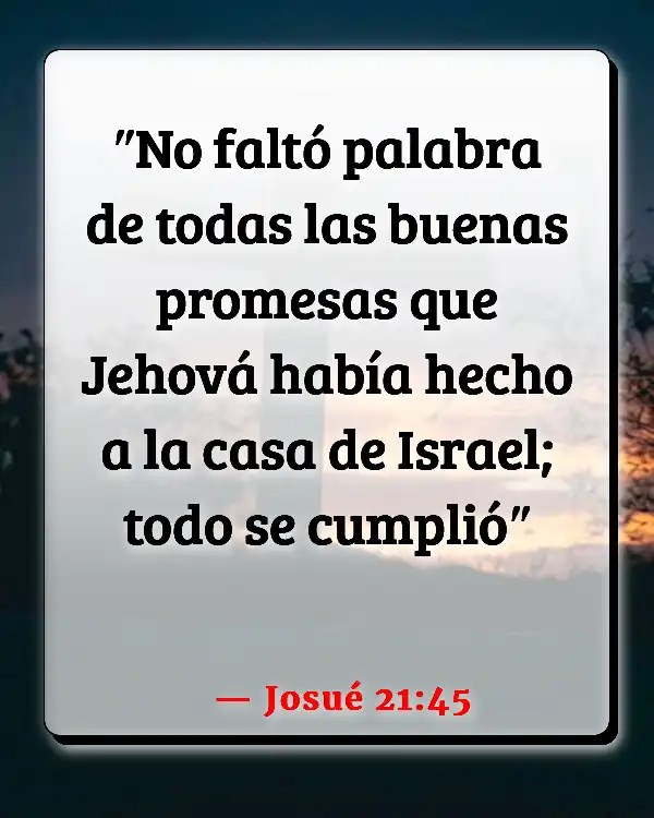 Versículos De La Biblia Las promesas de Dios (Josué 21:45)