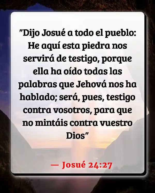 Versículos De La Biblia   	Ser un buen testigo  (Josué 24:27)