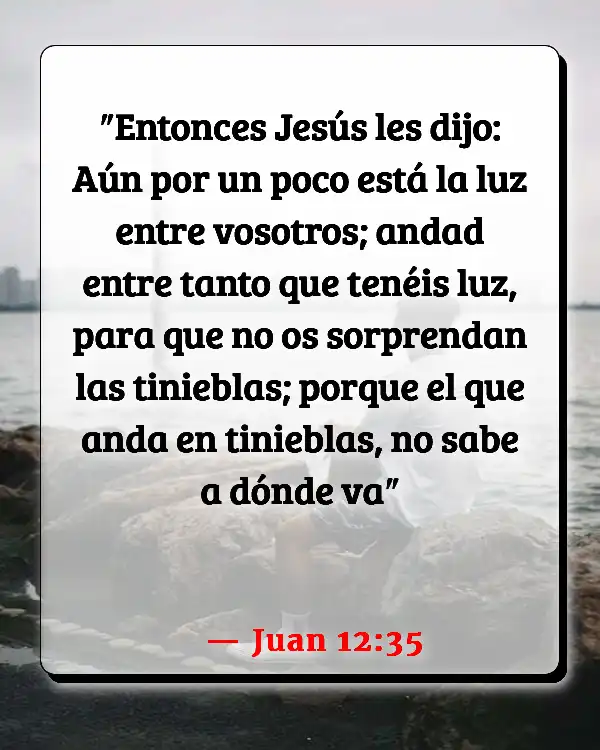 Versículos De La Biblia   	Proyección astral  (Juan 12:35)
