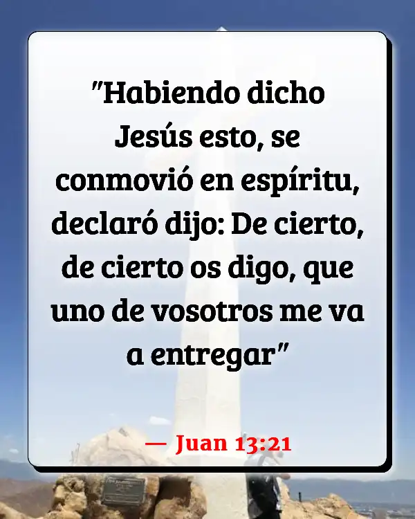 Versículos De La Biblia Traición (Juan 13:21)