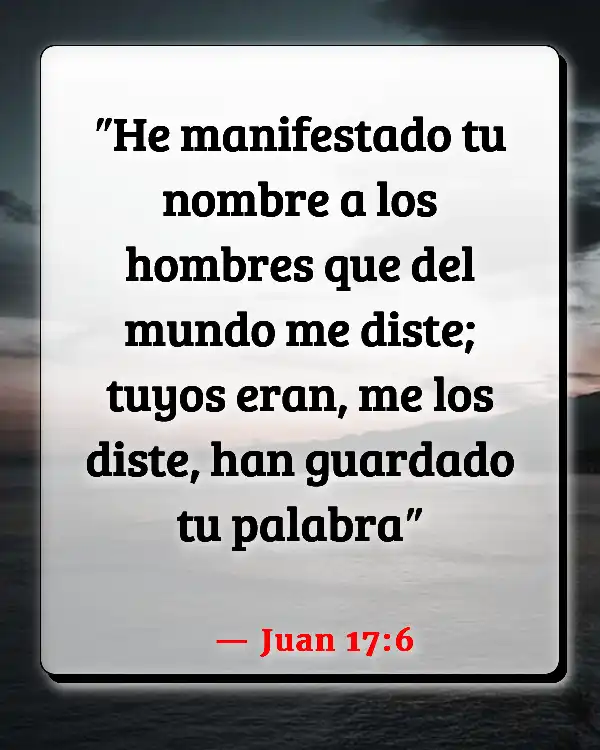 Versículos De La Biblia   	Auras  (Juan 17:6)