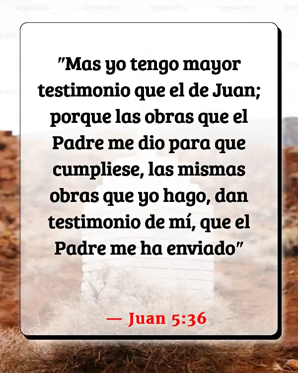 Versículos De La Biblia Logro (Juan 5:36)