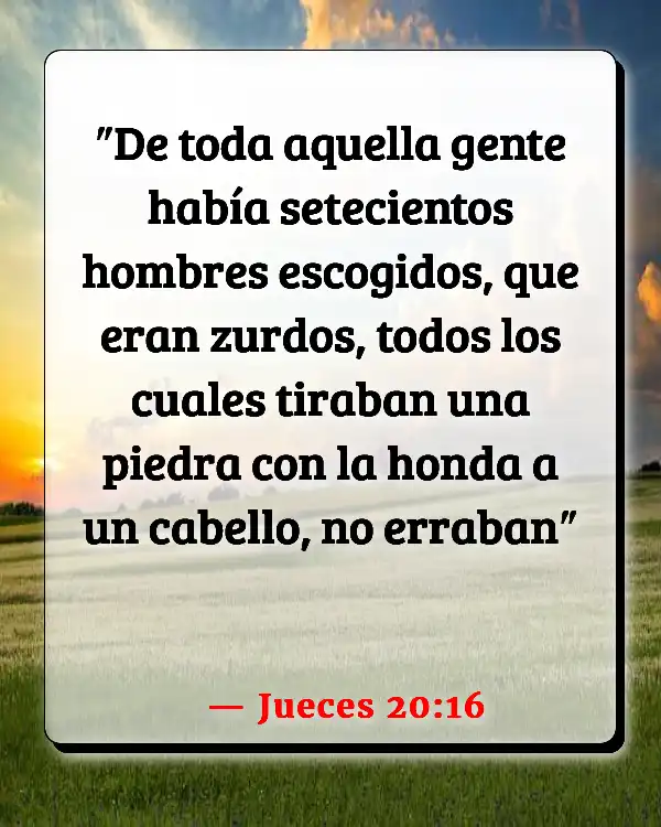 Versículos De La Biblia   	Cabello trenzado  (Jueces 20:16)