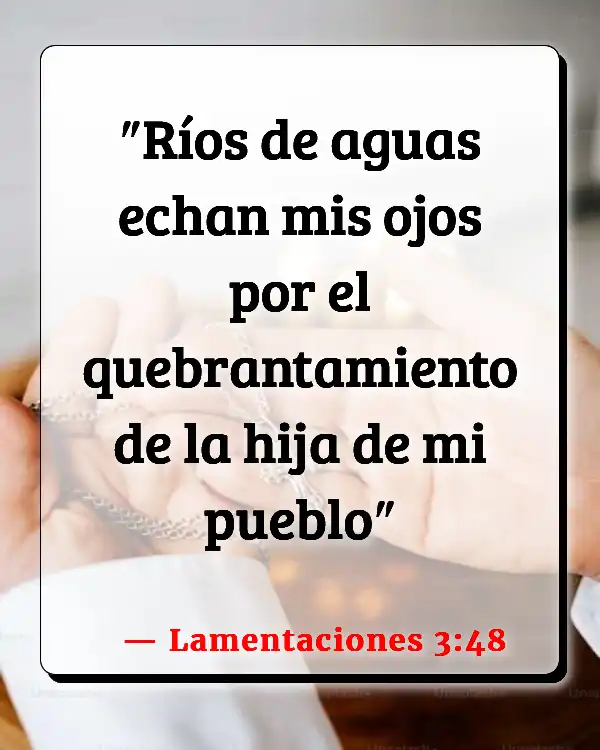 Versículos De La Biblia   	Autodestrucción  (Lamentaciones 3:48)