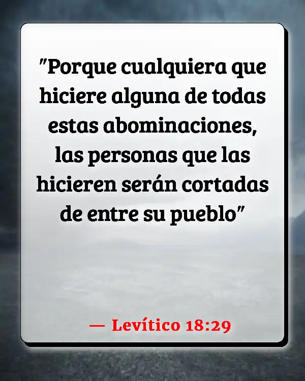 Versículos De La Biblia   	Abominación  (Levítico 18:29)