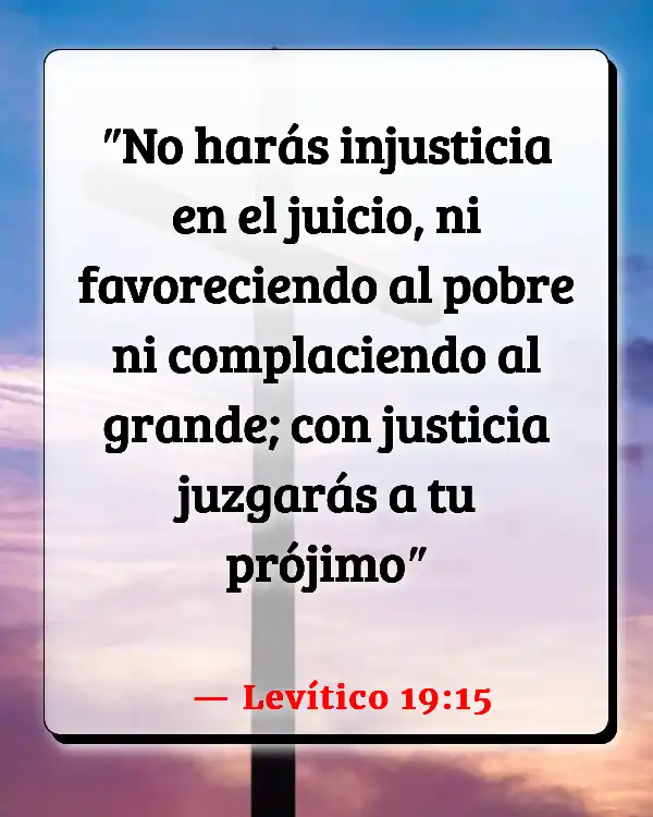 Versículos De La Biblia Emitir juicio (Levítico 19:15)