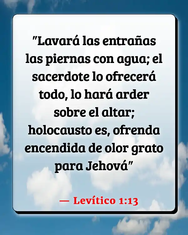 Versículos De La Biblia Aroma (Levítico 1:13)