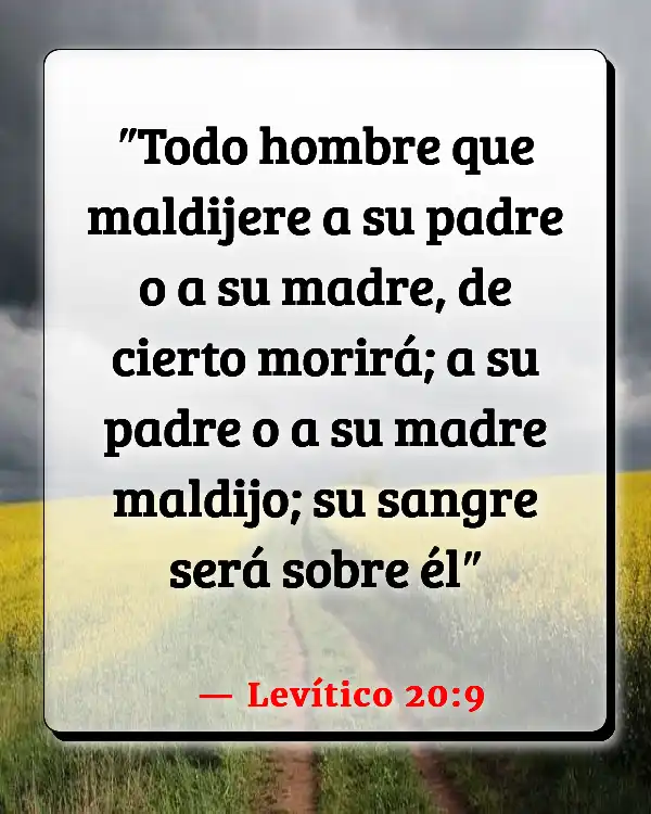 Versículos De La Biblia Niños desobedientes (Levítico 20:9)
