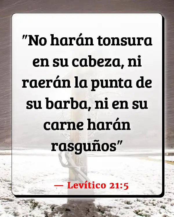 Versículos De La Biblia Tatuajes y piercings en el cuerpo (Levítico 21:5)