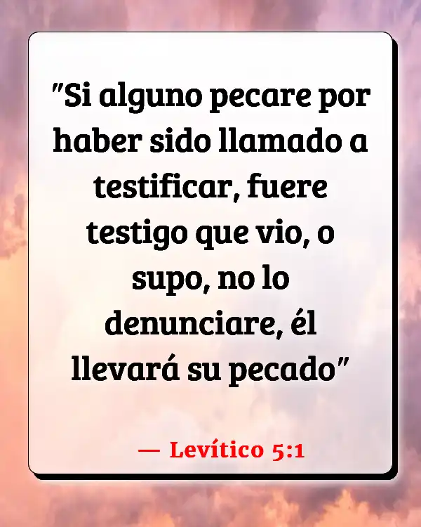 Versículos De La Biblia Aceptando a los demás (Levítico 5:1)