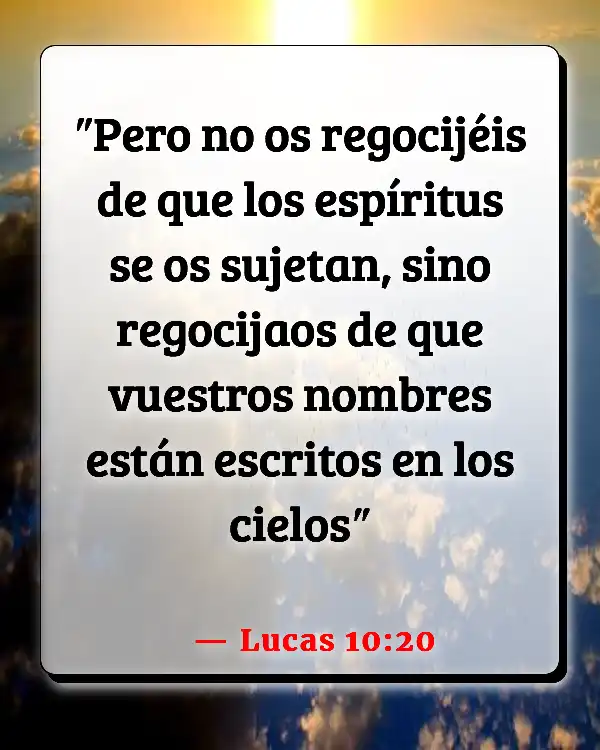 Versículos De La Biblia Compromiso excesivo (Lucas 10:20)
