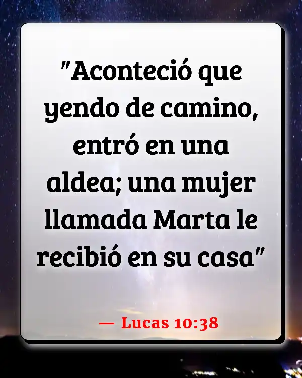 Versículos De La Biblia Ser propietario de una casa (Lucas 10:38)