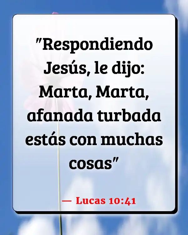 Versículos De La Biblia Marta (Lucas 10:41)