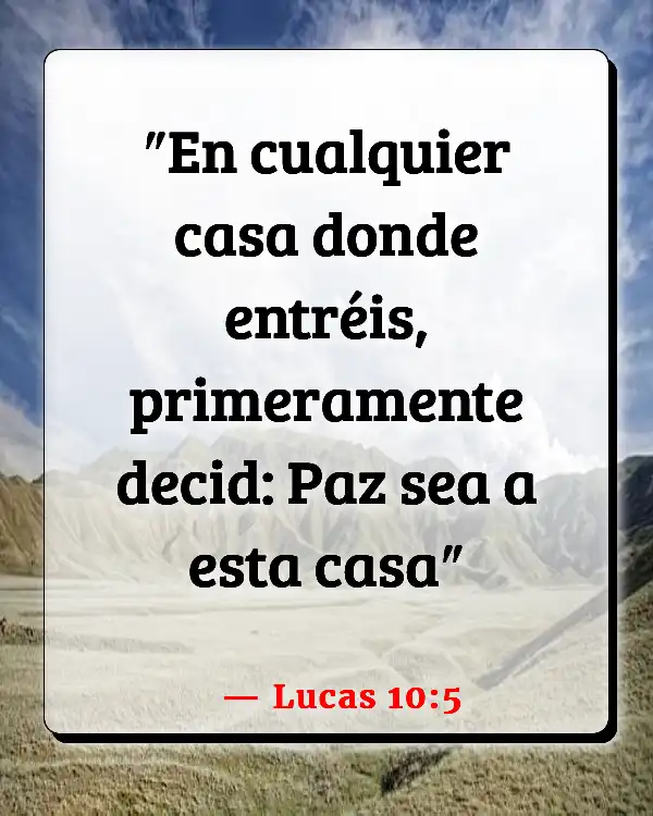 Versículos De La Biblia Ser propietario de una casa (Lucas 10:5)