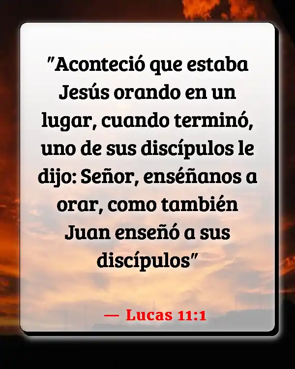 Versículos De La Biblia Parayer (Lucas 11:1)