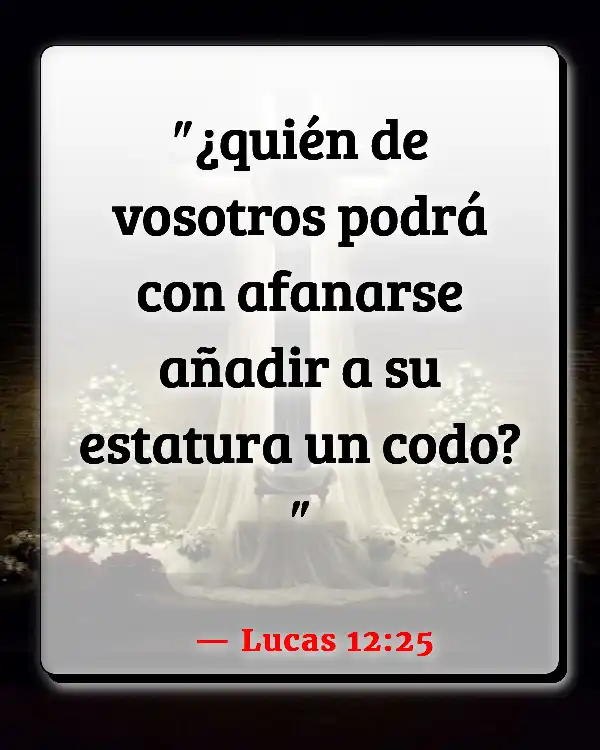 Versículos De La Biblia No preocuparse (Lucas 12:25)