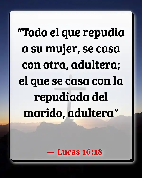 Versículos De La Biblia Relaciones abusivas (Lucas 16:18)