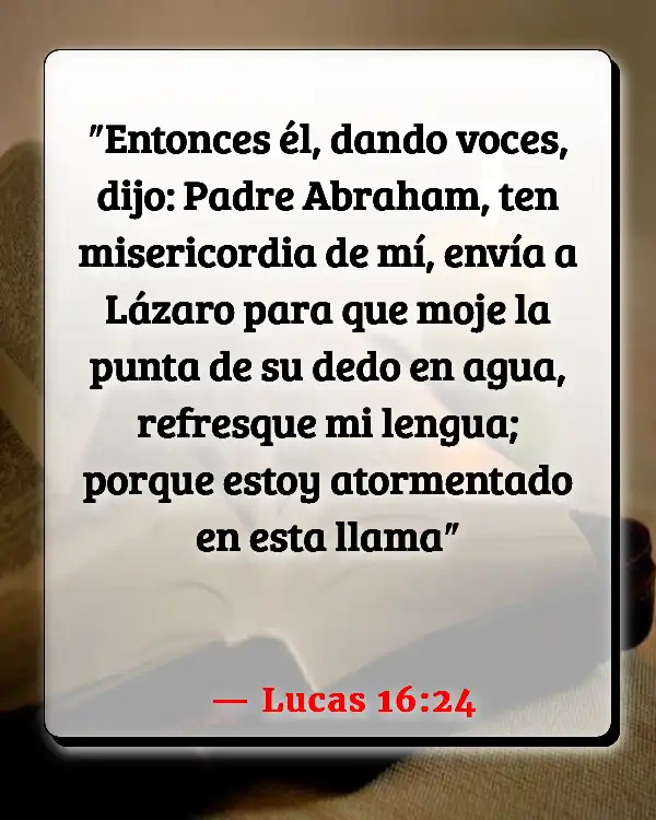 Versículos De La Biblia Señalar con el dedo a los demás (Lucas 16:24)