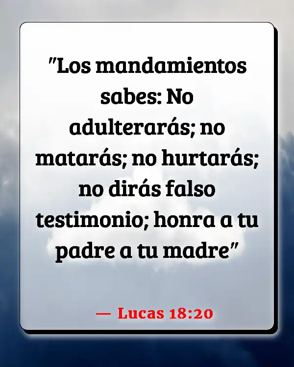 Versículos De La Biblia   	No matarás  (Lucas 18:20)