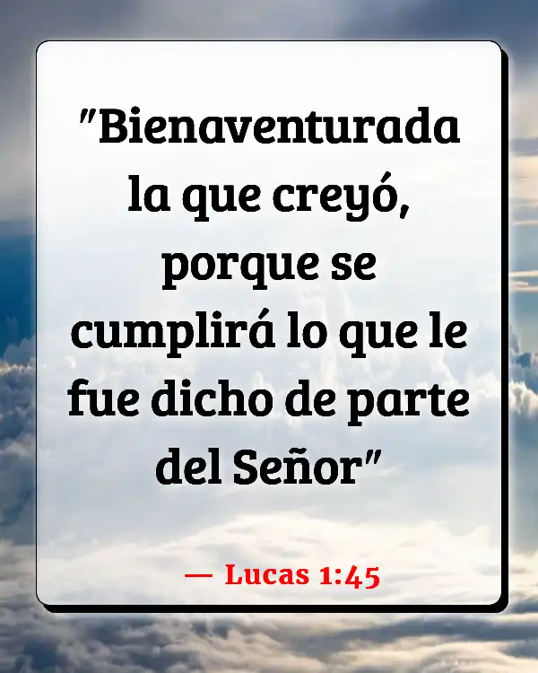 Versículos De La Biblia   	Virgen María  (Lucas 1:45)