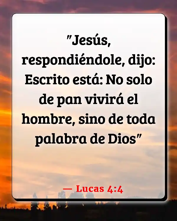 Versículos De La Biblia Camino a Emaús (Lucas 4:4)